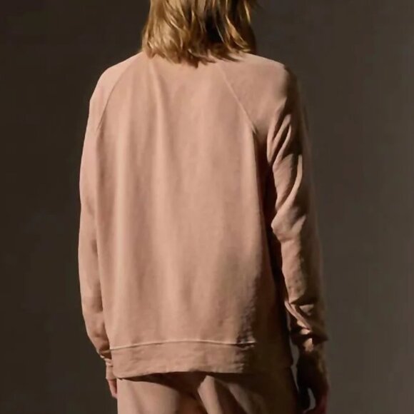 JAMES PERSE- NWT- Vintage Terry Relaxed Sweatshirt - Rose Nude Pigment - Size 3 - Picture 4 of 7